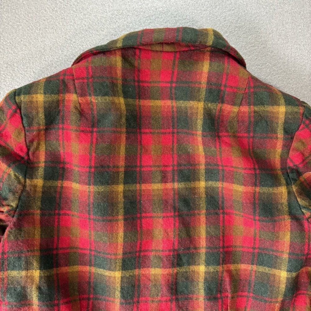 Vintage Highland Queen Plaid Blazer Youth M Wool Tartan Academia Irish Christmas - Picture 13 of 13